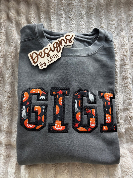 Halloween Name applique