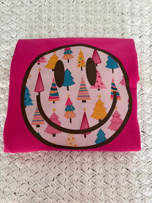 Smily face with trees