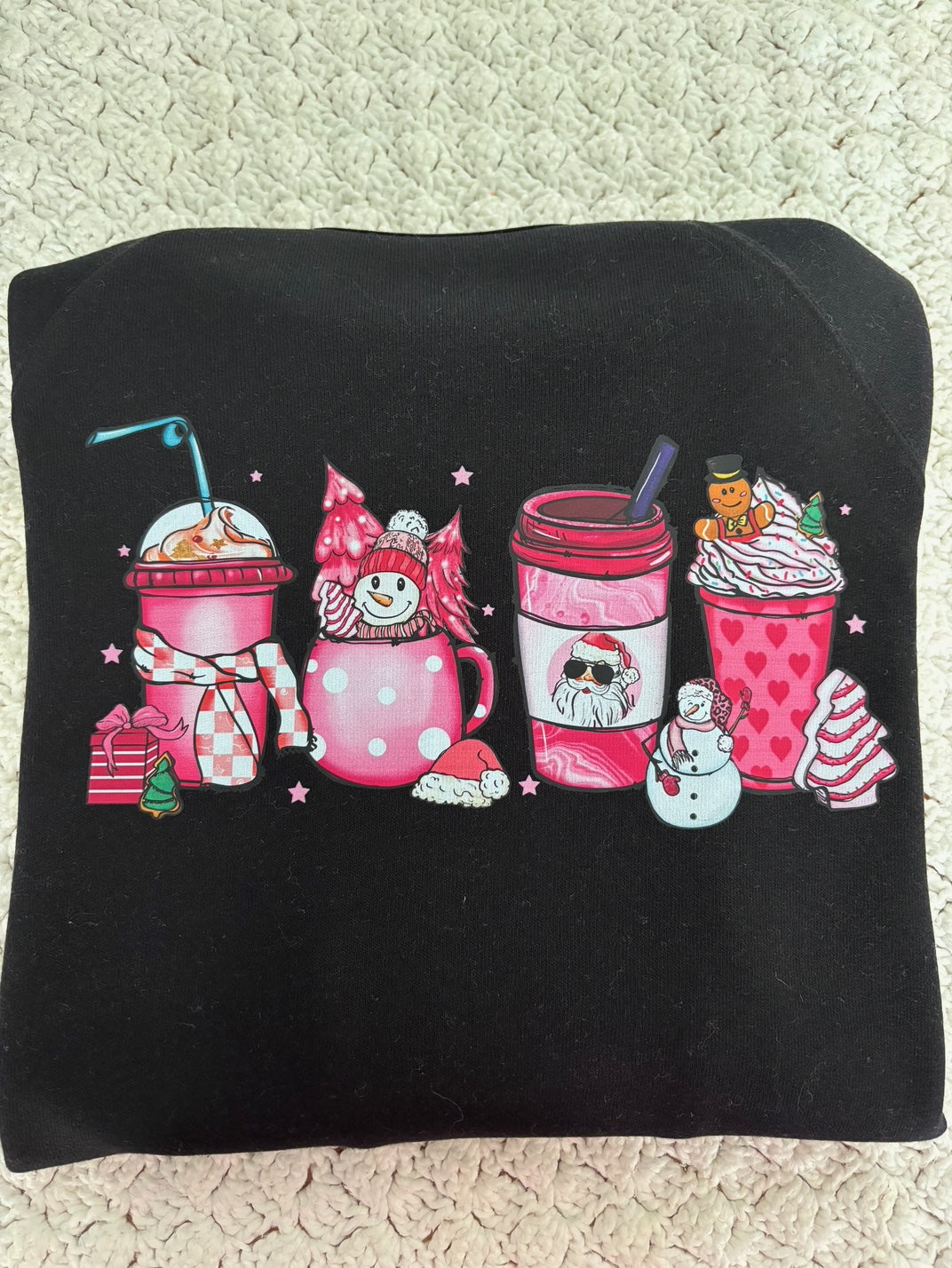 Christmas coffee pink