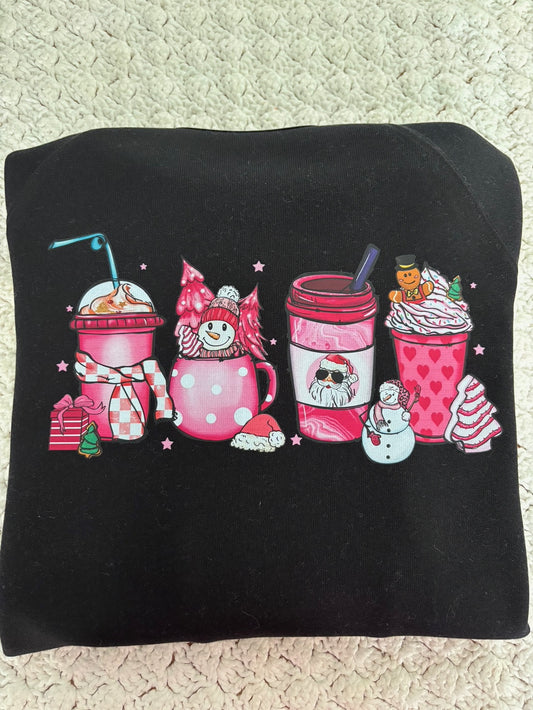 Christmas coffee pink