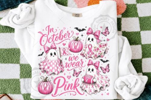 Breast Cancer Awareness - In October we wear pink/Ghosts
