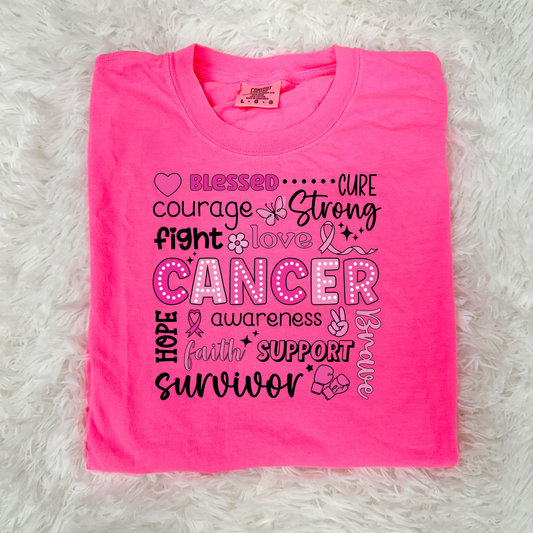 Breast Cancer Awareness - Blessed, Cure Courage