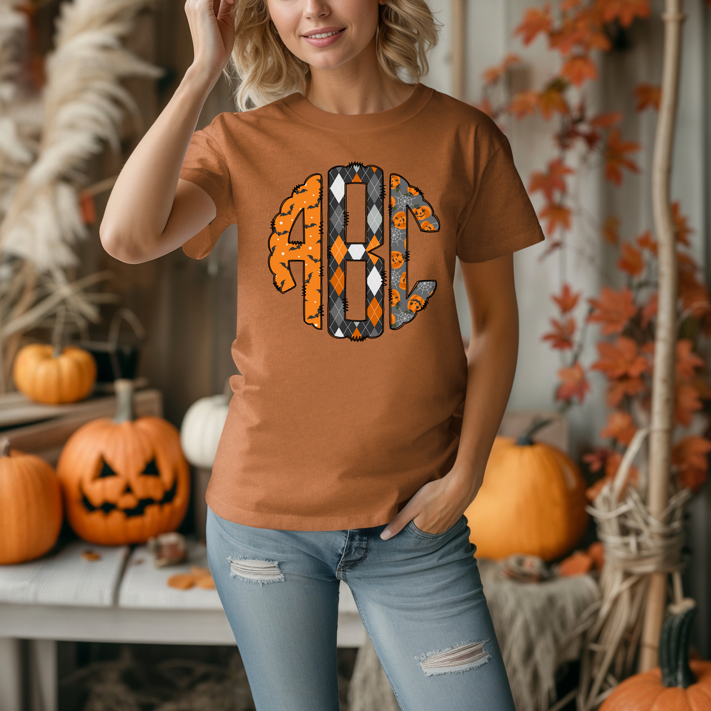 Halloween Handdraw Monogram